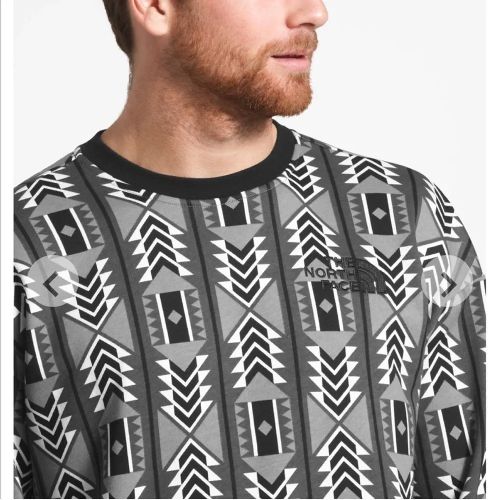 The North Face ‘92 Rage Fleece Crew Sweat White Print Small